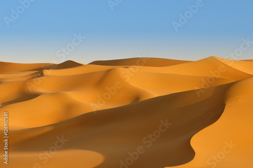 desert sand  beautiful sand desert landscape at sunset