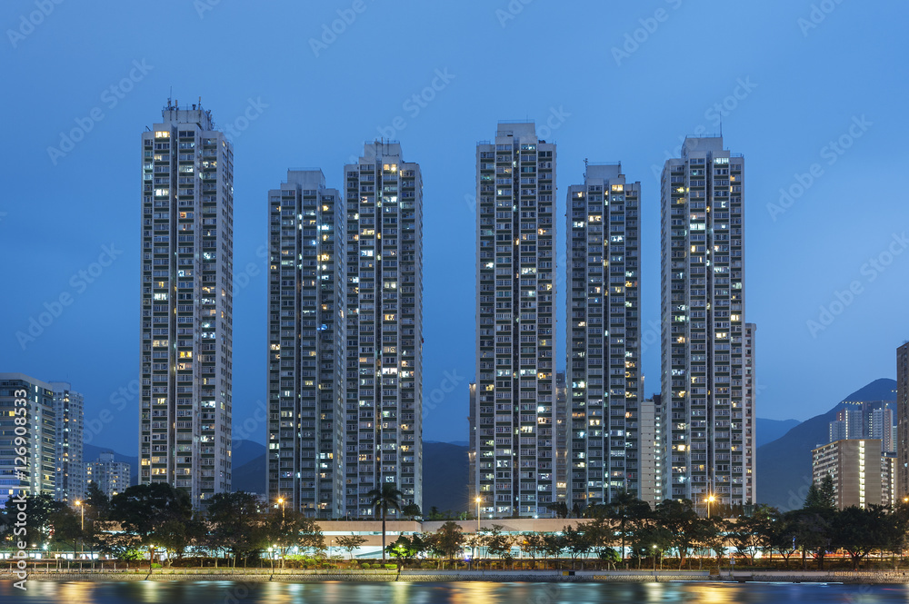 Fototapeta premium Residential building in Hong Kong