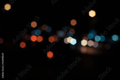 Bokeh colorful abstract defocused city on street © THEGOT