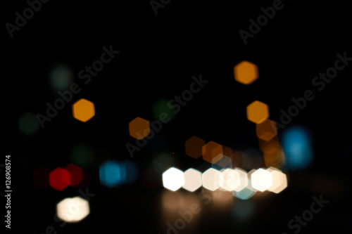 Bokeh colorful  abstract defocused city on street © THEGOT