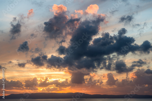sunset in the clouds