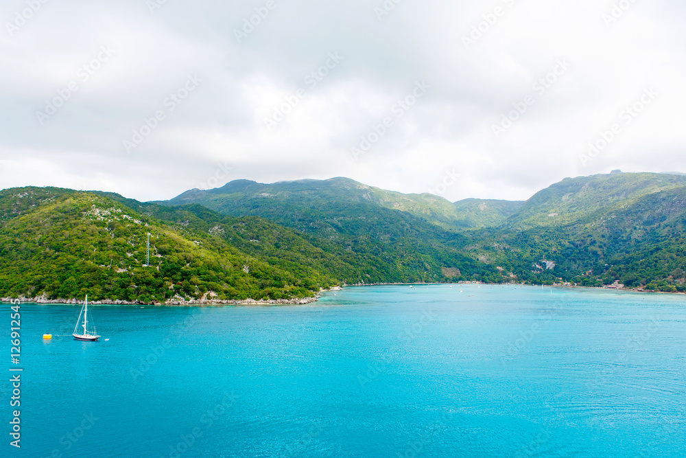 Beach and tropical resort, Labadee island, Haiti. Beach and tropical resort, Labadee island, Haiti.