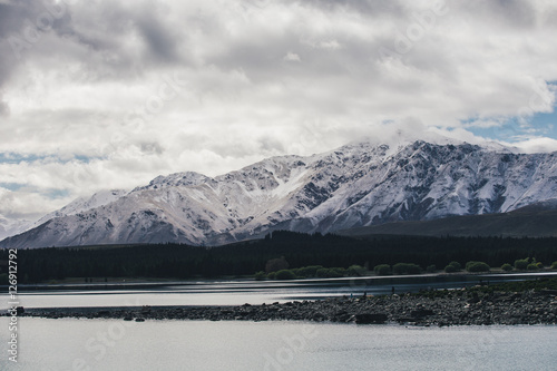  Lake Tekapo mountain view from Mt John, South Island, New Zeala © WONG CHUN WAI