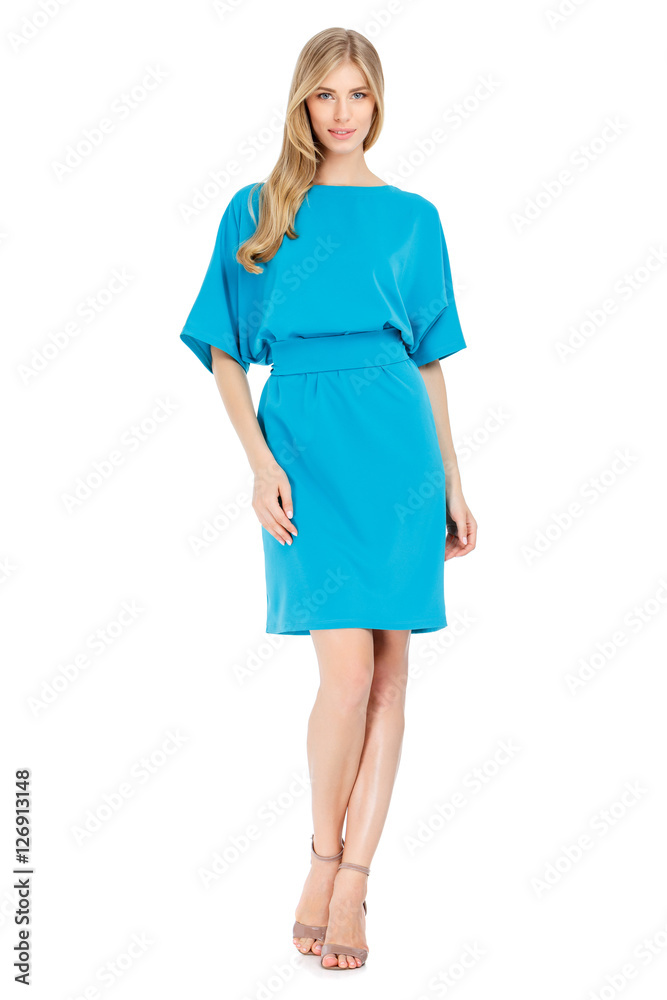 Fashion photo of young magnificent woman wearing dress Fashion photo of young magnificent woman wearing dress