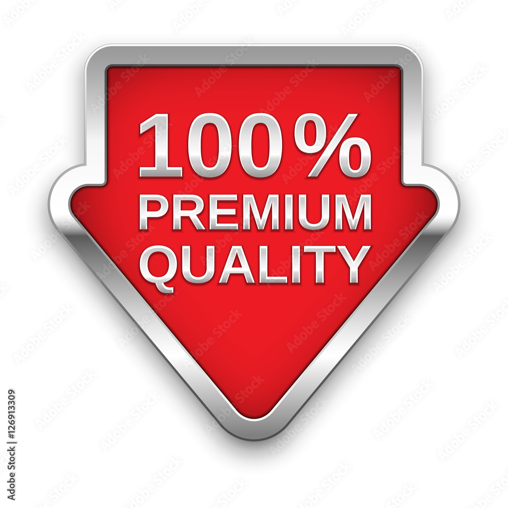 Premium quality vector badge, silver Premium quality vector badge, silver