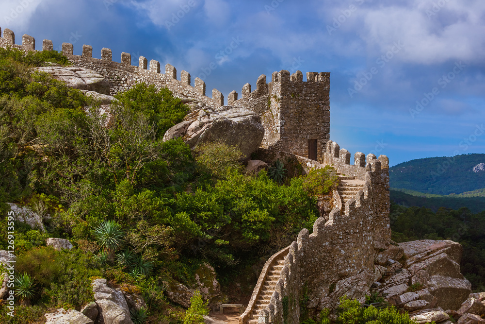 Moorish castle in Sintra - Portugal