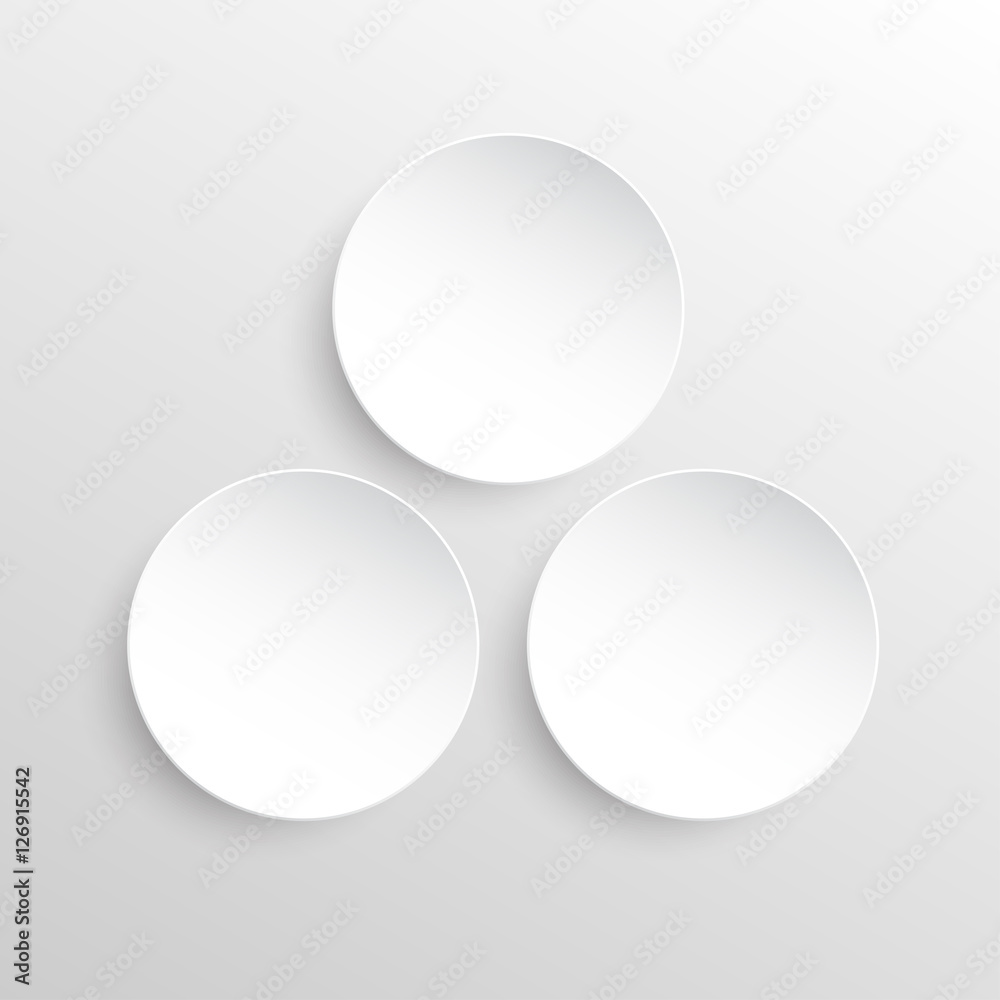 Paper Banner. Design Vector. Mockup. Circle. Paper Banner. Design Vector. Mockup. Circle.