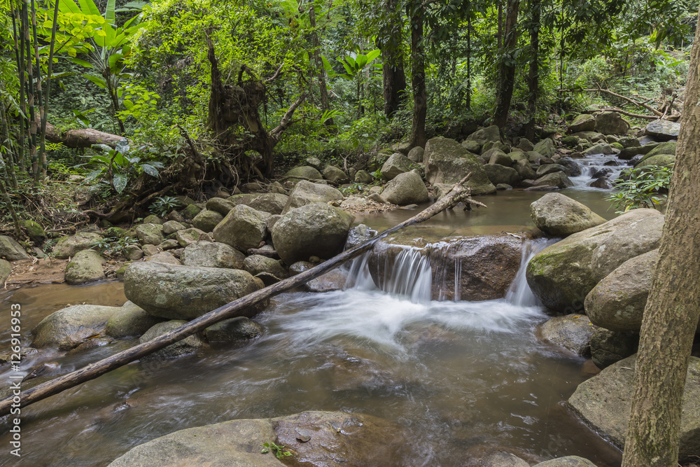  Pong pha bhat Waterfall , Chiang rai province, Thailand.