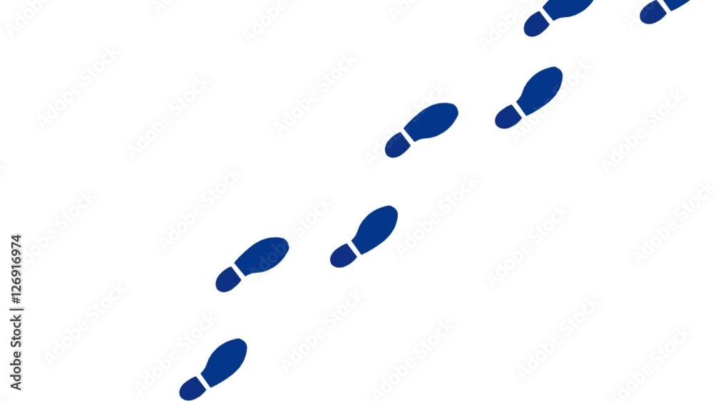 Fußspur Animation