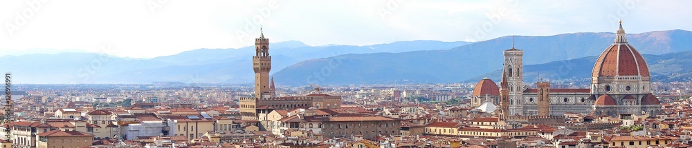 wide view of the city of Florence