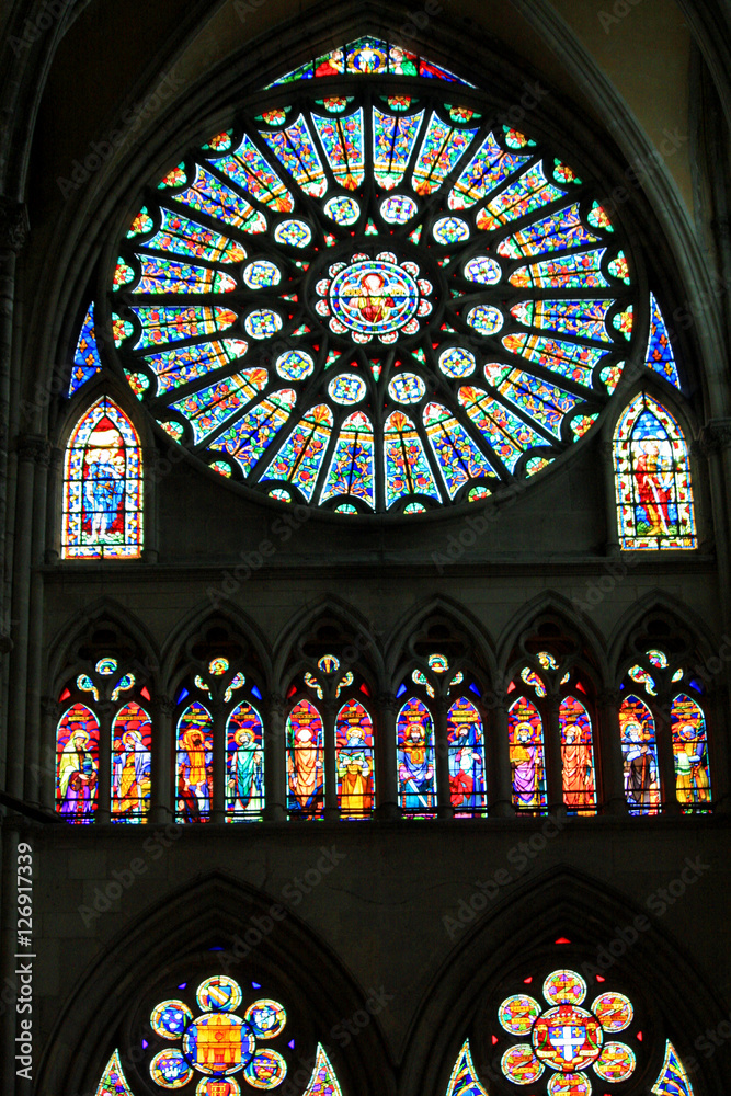 Stained glass window, Chalons cathedral