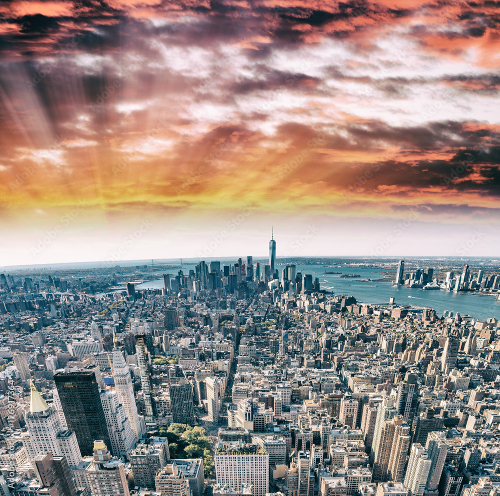 Obraz premium New York City - Manhattan buildings