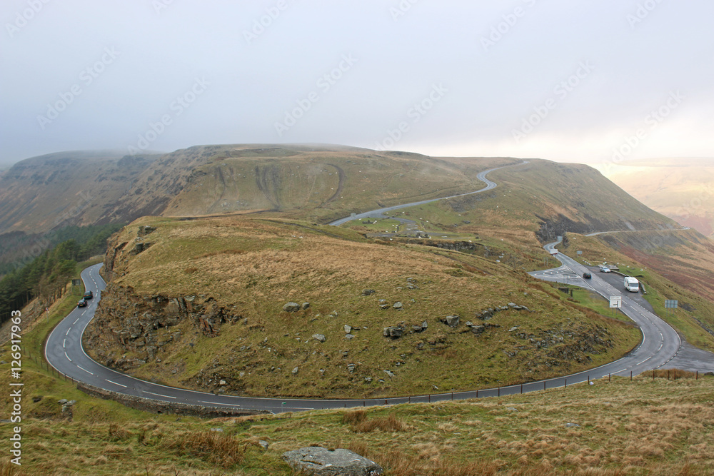 Naklejka premium Mountain pass in Wales