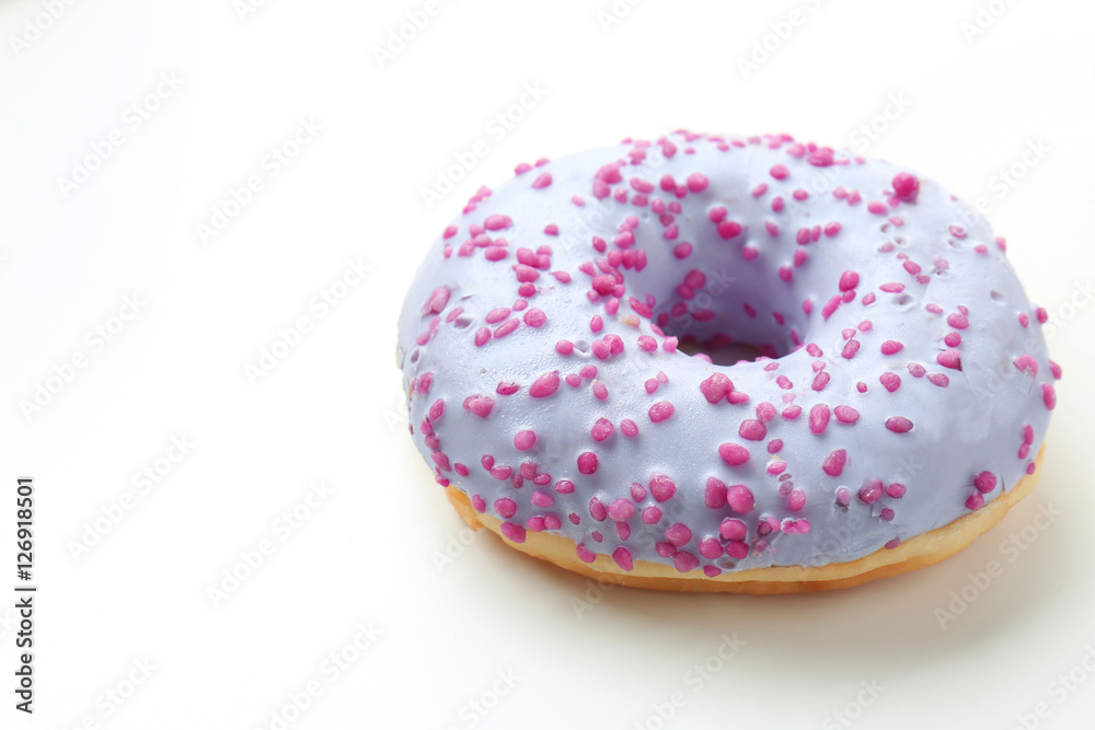Delicious donut on white background Delicious donut on white background