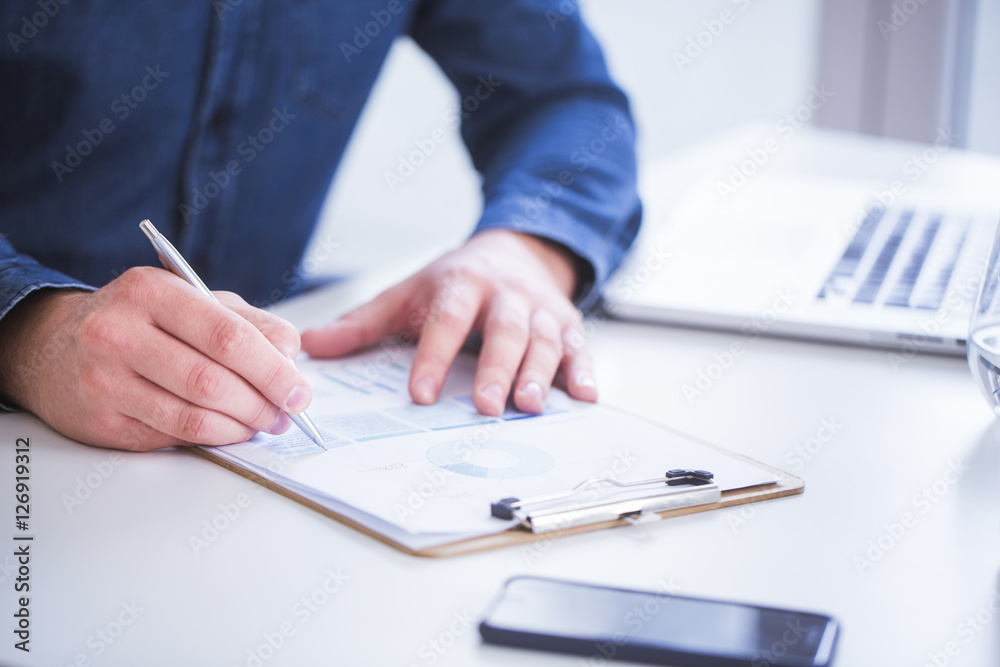 Man working in office Man working in office