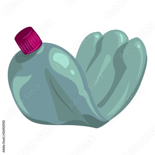 Plastic bottle icon. Cartoon illustration of plastic bottle vector icon for web