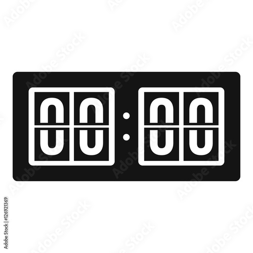 Scoreboard icon. Simple illustration of scoreboard vector icon for web
