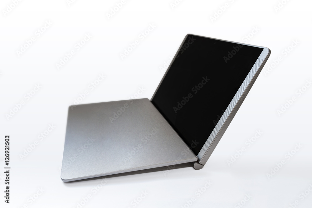 Laptop with no keyboard, just a supersized trackpad. Also no ports. Laptop with no keyboard, just a supersized trackpad. Also no ports.