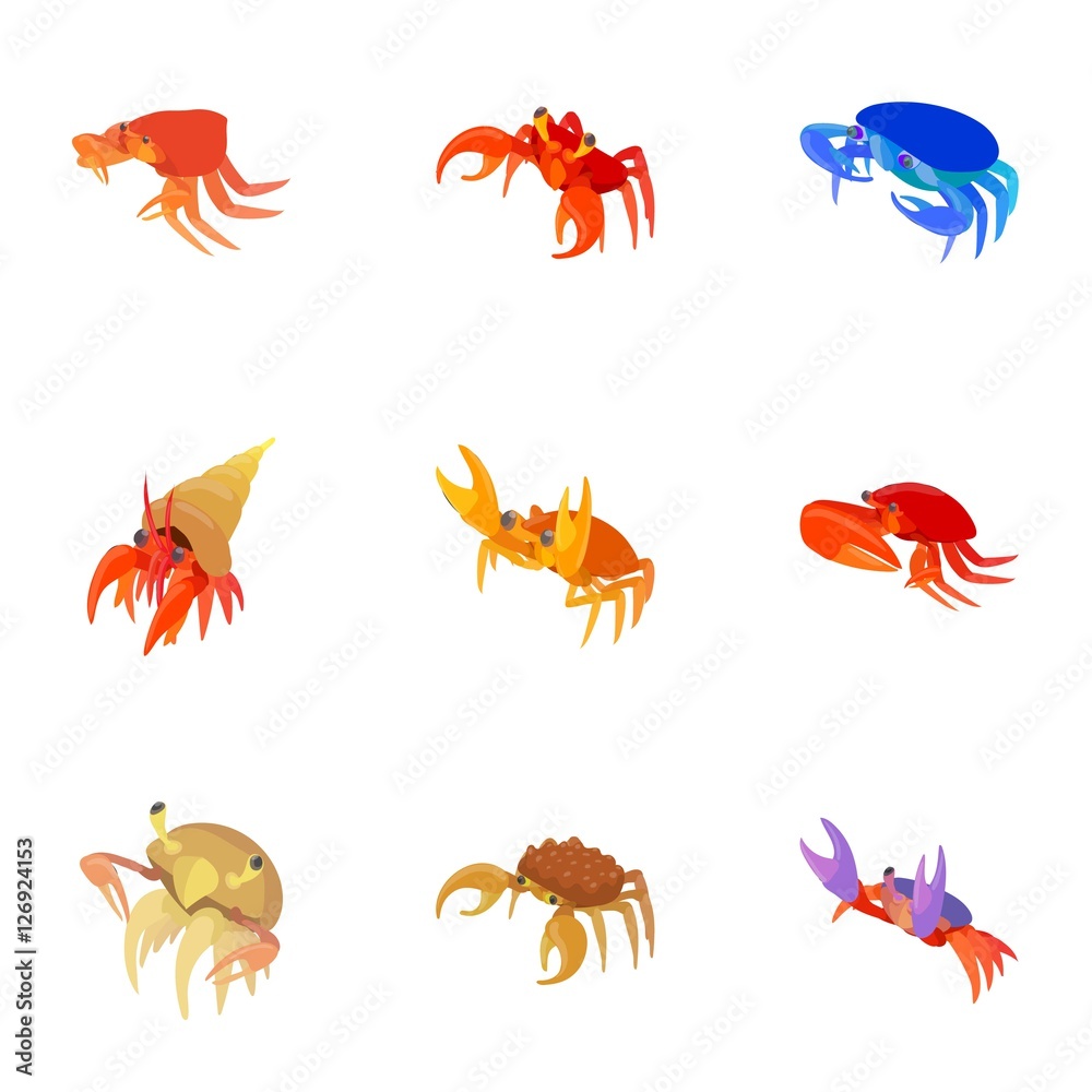 Naklejka premium Omar icons set. Cartoon illustration of 9 omar vector icons for web