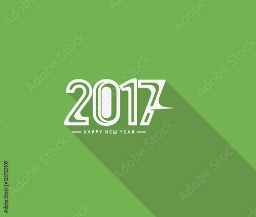 Happy new year 2017 Holiday Vector