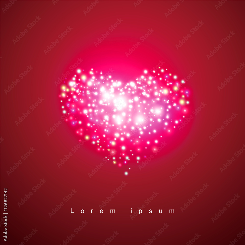 Heart-shaped light dots