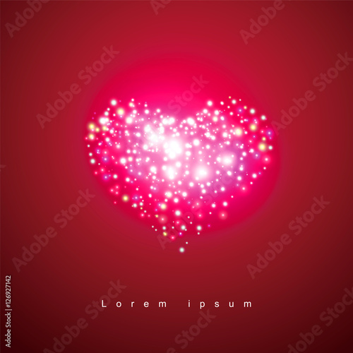 Heart-shaped light dots