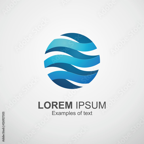 Annular three-dimensional logo