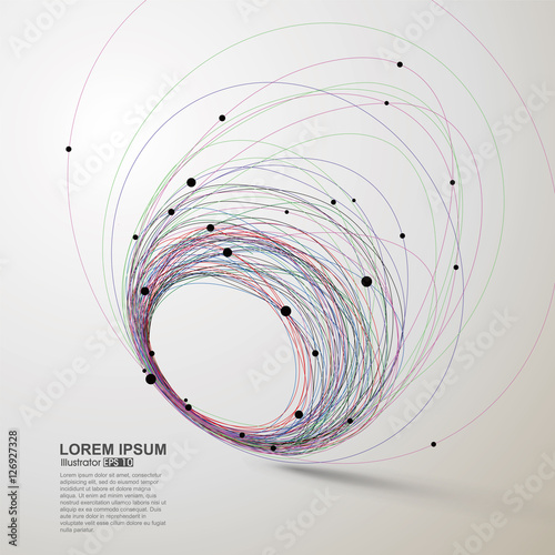Abstract swirls, vector illustration