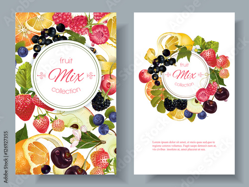 Fruit and berry banners