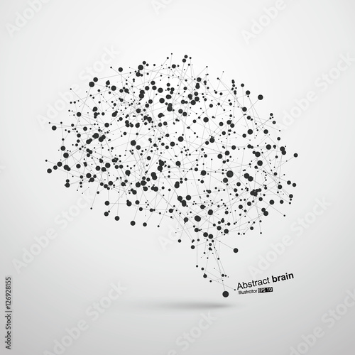 Abstract brain graphic