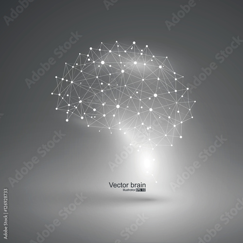 Abstract brain graphic