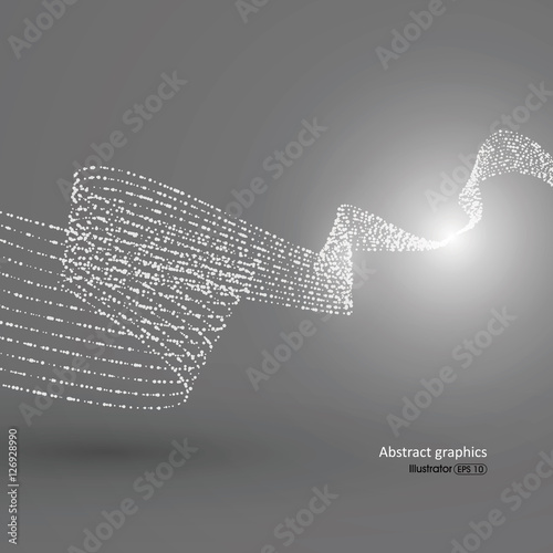 Point flow line pattern composed of.