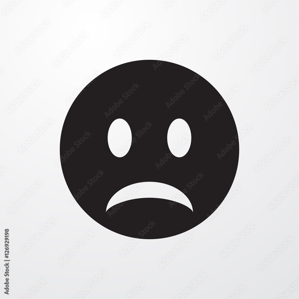 sad smiley icon illustration