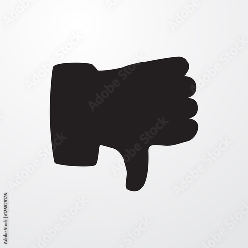 dislike icon illustration