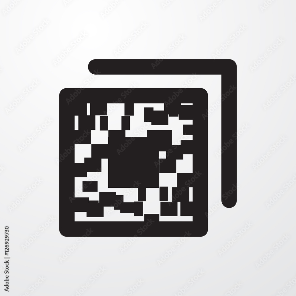 qr code icon illustration