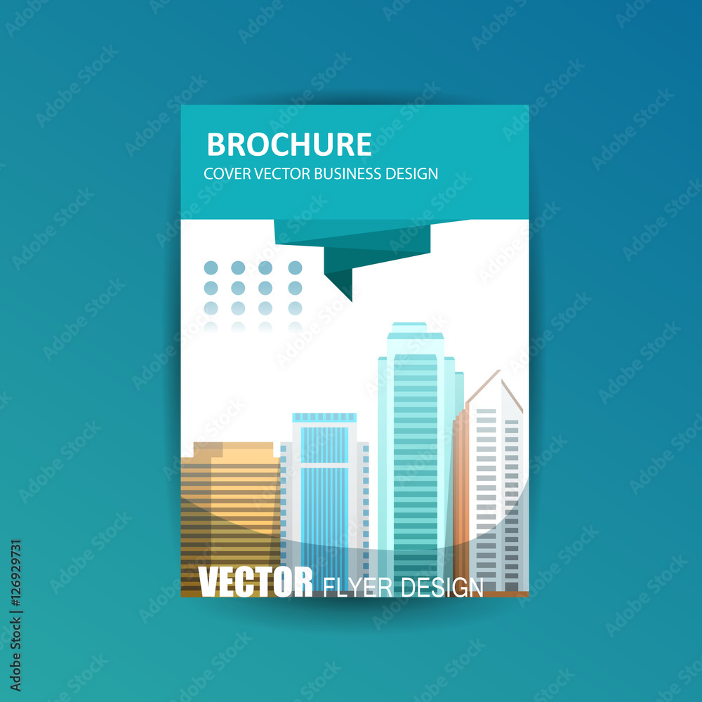 Fototapeta premium Vector design for Cover Annual Flyer Poster A4 size