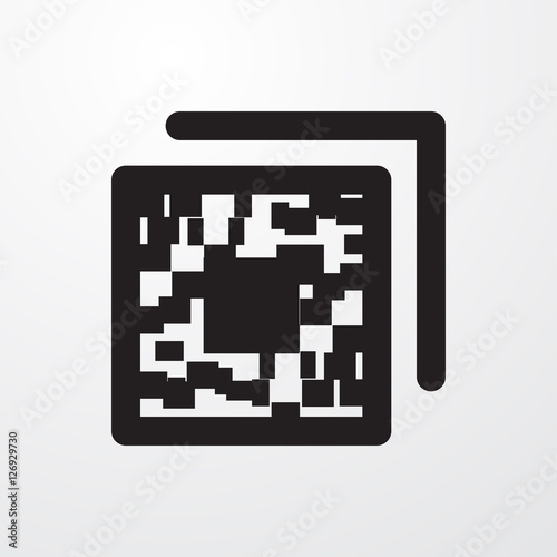qr code icon illustration