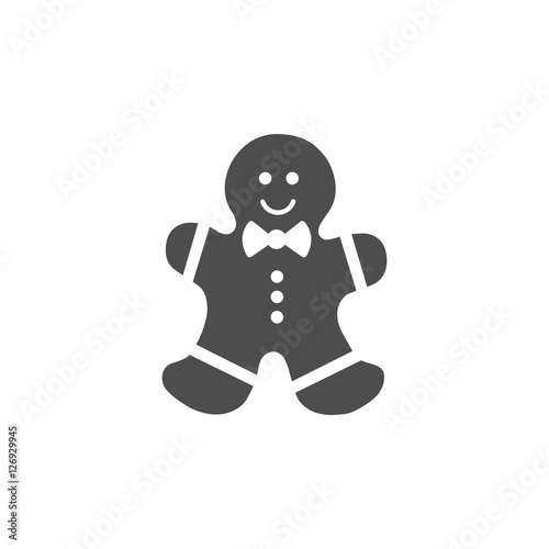 Icono de galleta de pan de jengibre con forma de hombre