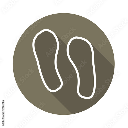 Long Shadow Fußbadruck