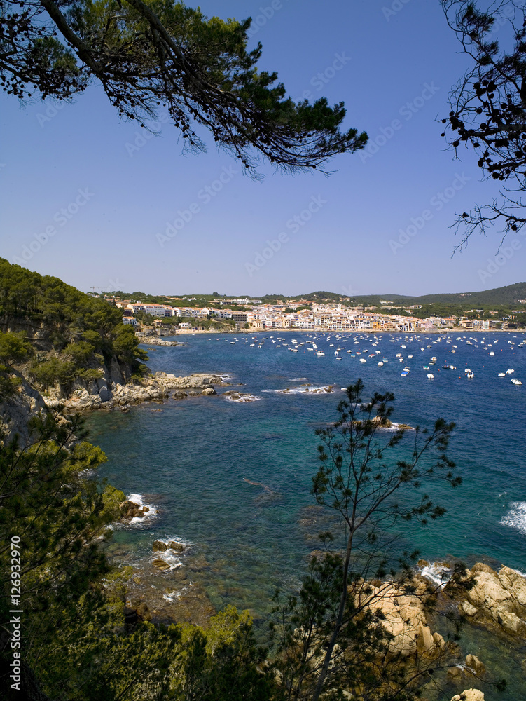Obraz premium Costa Brava Girona zona del pueblo de calella de Palafrugell