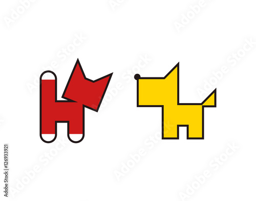 Free Download cat and dog abstract spiky - GFXLoad