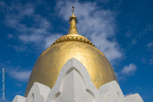 Beautiful Bupaya pagoda at Bagan city, Mandalay photo