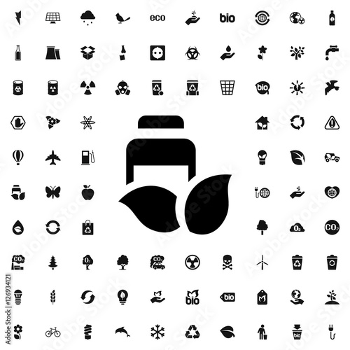 eco supplement icon illustration