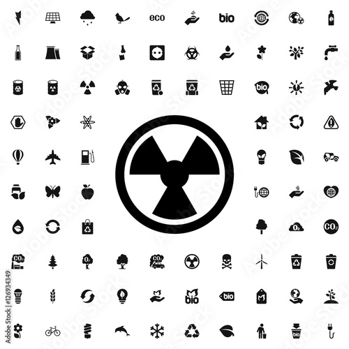 radiation icon illustration