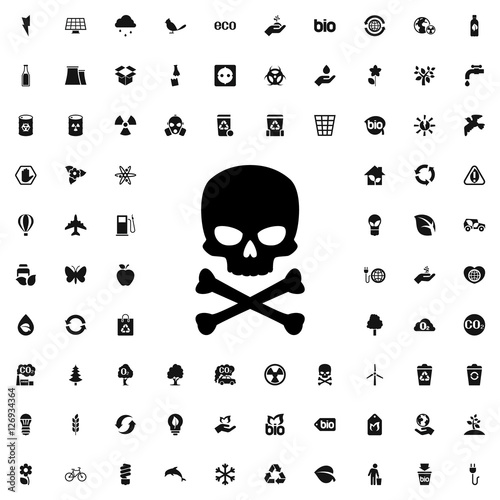 skull icon illustration