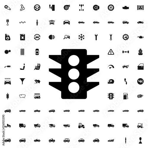 traffic light icon illustra...