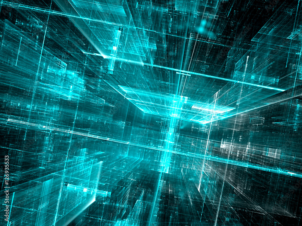 Abstract glass tech background - digitally generated image Abstract glass tech background - digitally generated image