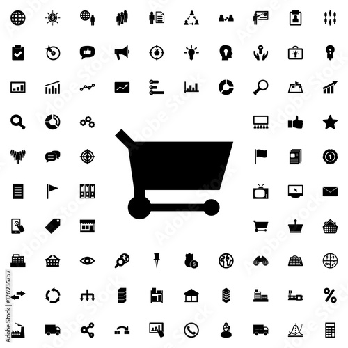 shopping cart icon illustra...