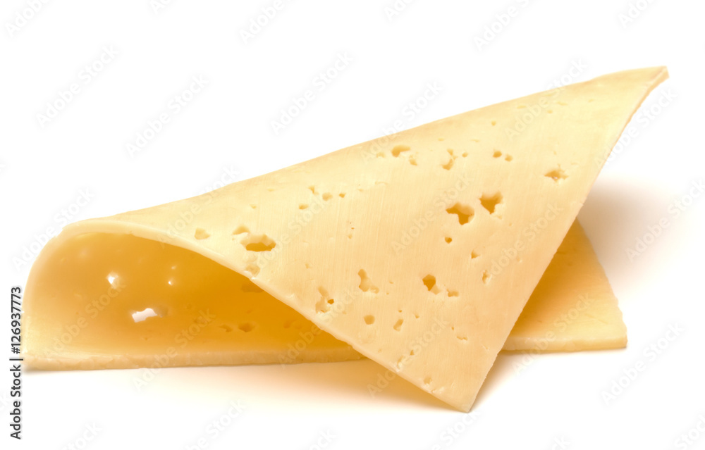 cheese slice isolated on white background cutout cheese slice isolated on white background cutout