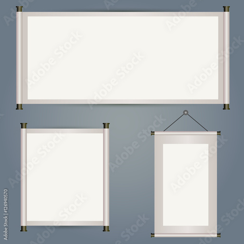 Various size of traditional chinese scroll